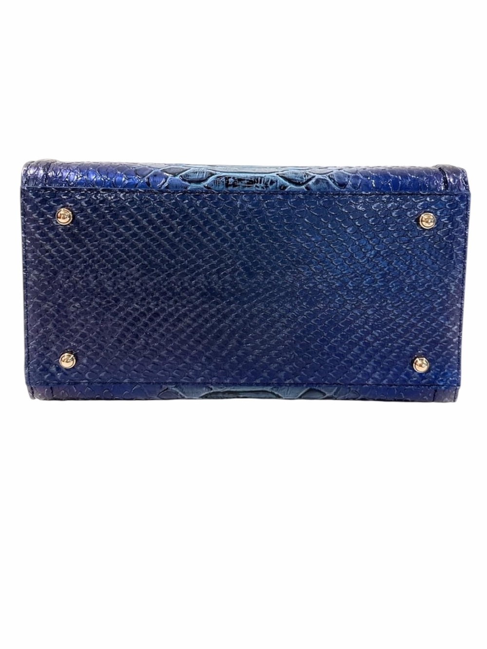 Brahmin Small Carolina Electric Blue Ateague Satchel - Picture 5 of 13